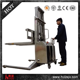 半電動堆高車(不銹鋼寬腿)