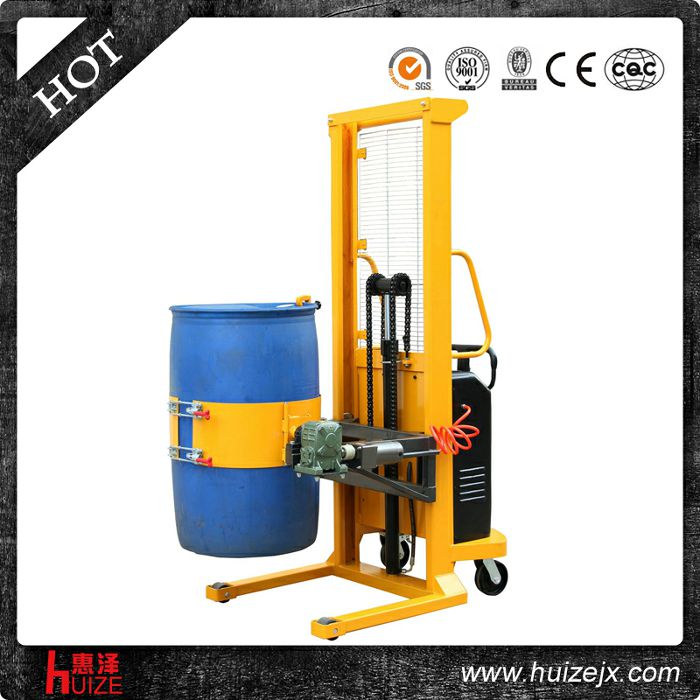 半電動(dòng)多功能油桶車（單門架，夾塑桶）